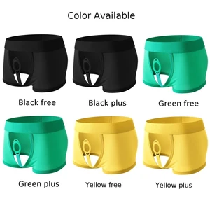 Innenkleidung für Männer mit Vorderring, sexy Baumwollunterhose, Unterwäsche mit niedriger Taille, freiliegende Hahnhips, Herrenhorts 12 Hauptverkäufe der Herrenunterwäsche mit Frontöffnung - №9