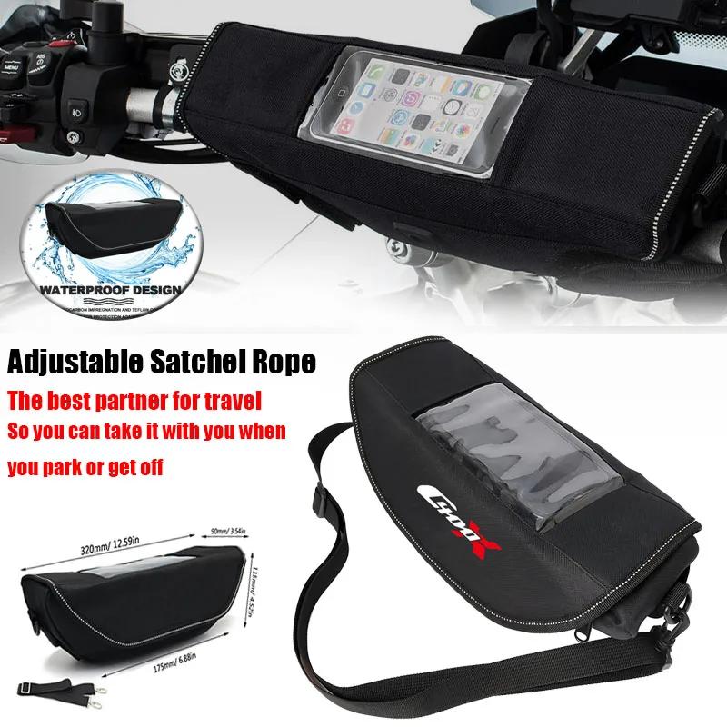 

Fit For C400X C400GT C650GT C 400 X C 400 GT Universal Motorcycle Black Handlebar Bag Waterproof bag Front Tool Bag Accessories