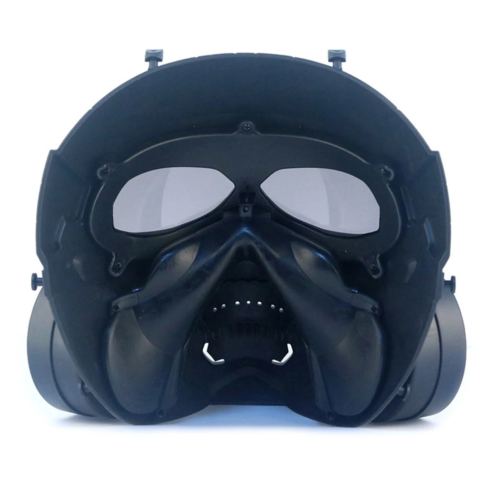 

AIRSOFTA Airsoft Biochemical Machinery Dual Fan Mask Tactical PC Lens Protective Mask Outdoor BB Gun Paintball Hunting Equipment