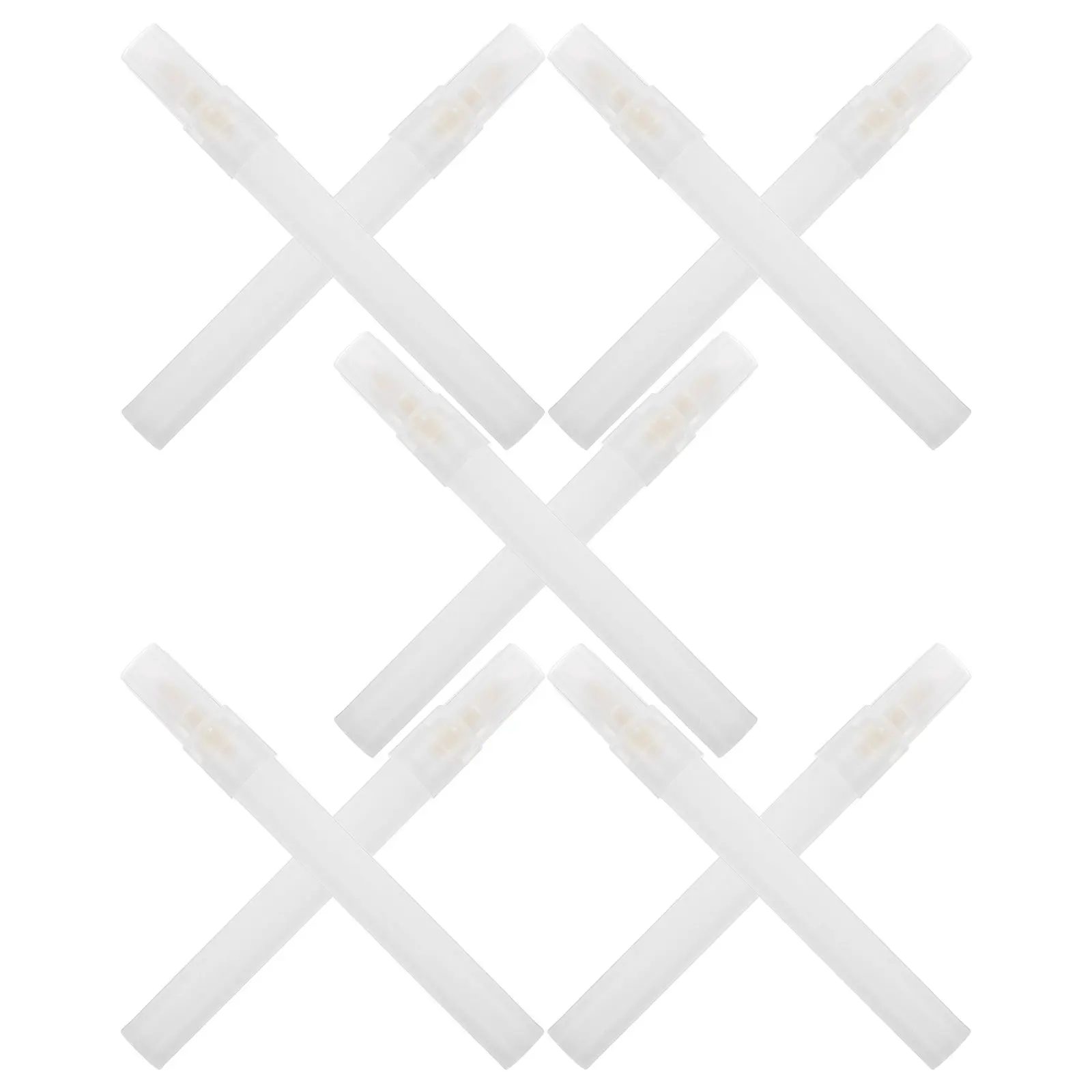 10Pcs Empty Fillable Paint Markers 6Mm Tip Clear Refillable Pens Reusable Non Toxic DIY Art Craft Drawing Watercolor Acrylic