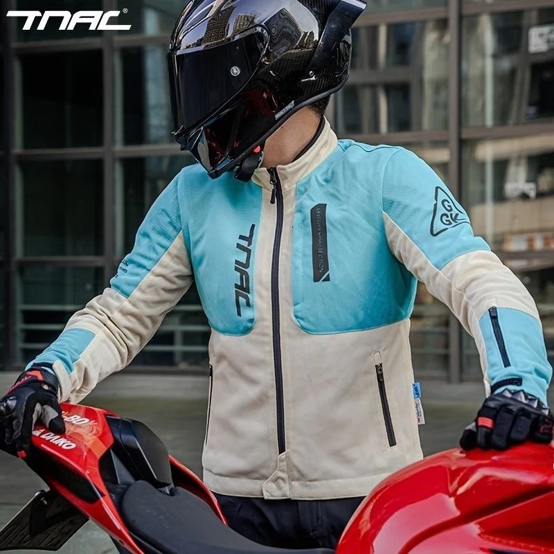 Summer Motorcycle Jacket Fall Prevention Motorbike Riding JacketS Mesh Breathable Motorbike Clothing Quick Drying Motobiker Coat