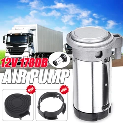 Universal 12V 178DB Air Compressor Horn Dual Trumpet Loud Air Horn Compressor Pump Kit Fit for Car Truck