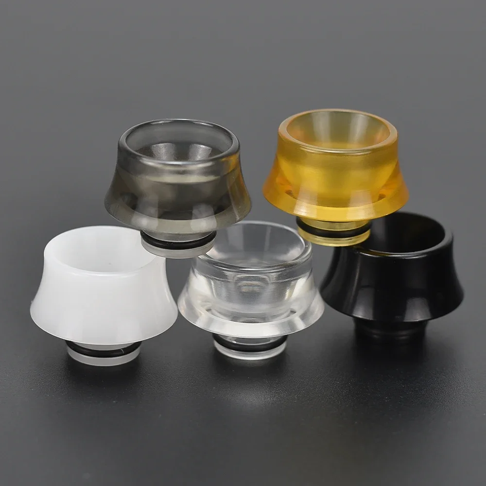 4pcs wolfcoolvape T11 510 PEI Drip Tip Steam Tuners Style Wide Bore DL Vape Tip for Taifun GT4S RTA RDA Big Cloud Ecig