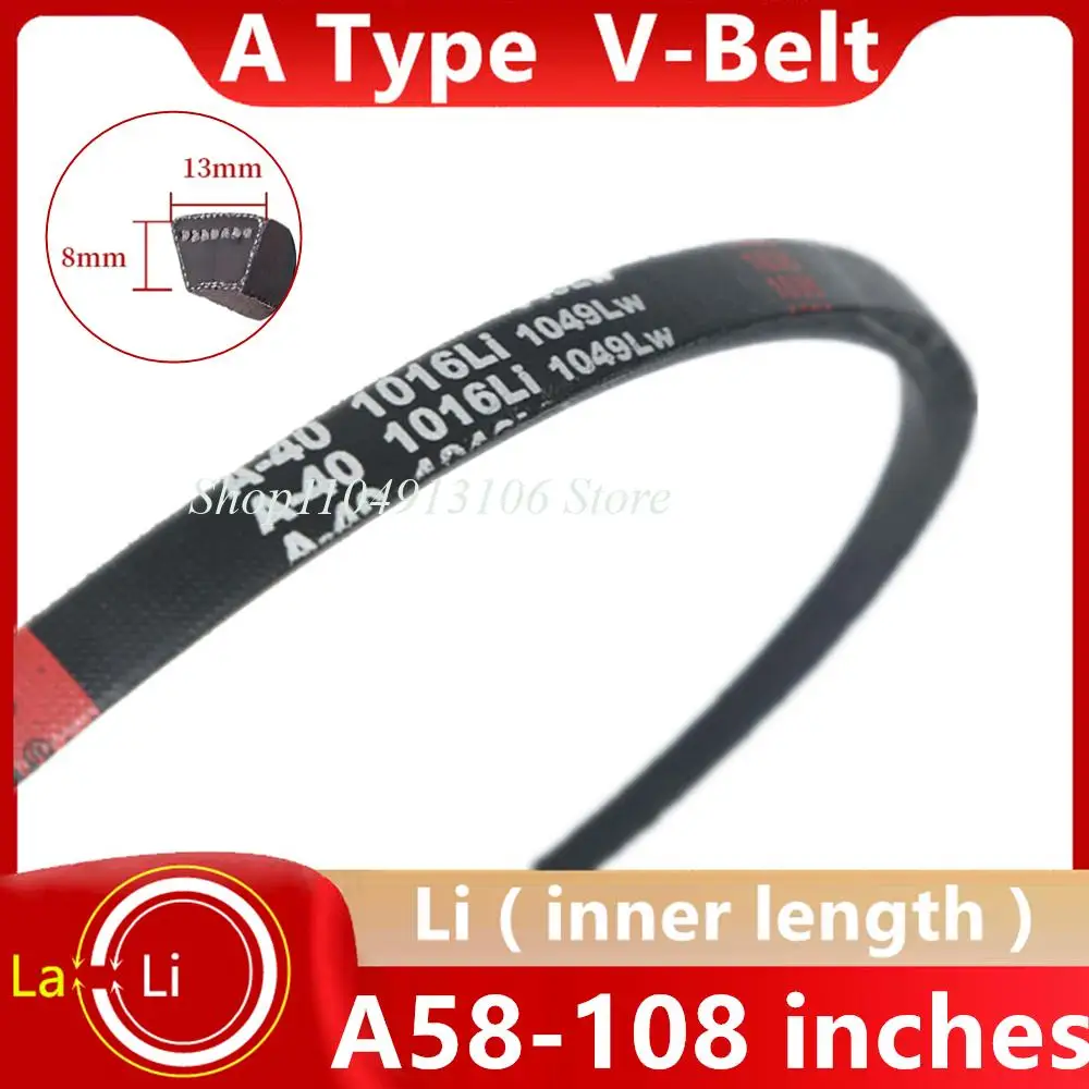 

Тип A V-ремень 58 6268 78 85 86 88 91 98 100 108 дюймов Императорский резиновый привод Ремень трансмиссии промышленного сельскохозяйственного оборудования