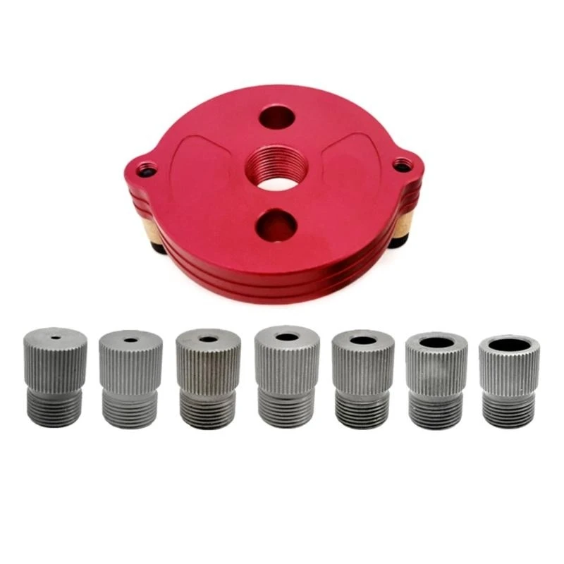 

652F Upgraded 2-10mm Self-Centering Doweling Jig Set Vertical Hole Puncher Locator Aluminum Alloy Woodworking Tool Durable-