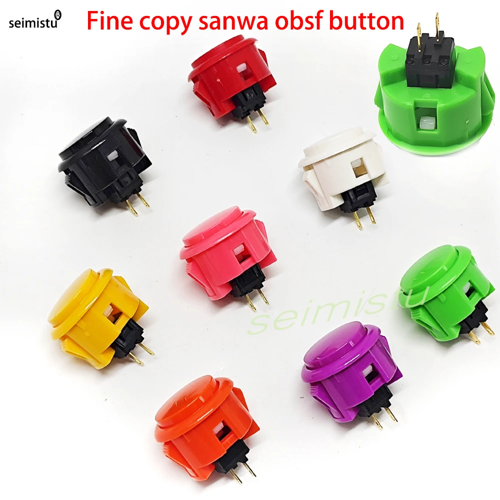 Copy Sanwa OBSF-30mm Arcade Push Button Durable Multicade MAME Jamma Video Game Console DIY Start Cion Switch