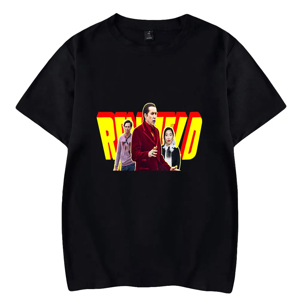 

Renfield 2024 T-shirt Crewneck Manga Curta Tee Tshirt dos homens das mulheres Harajuku Streetwear Novo Filme Americano Unisex