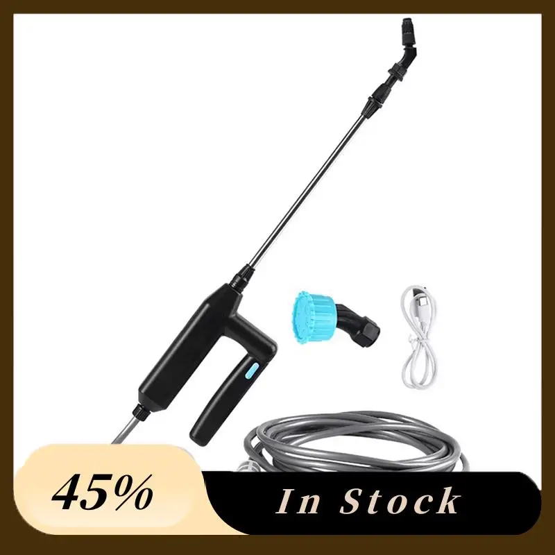

A60z1set USB Rechargeable Plant Sprayer Electric Garden Sprayer Black With 8M Hose Portable Lawn Watering Tools With Handlemay