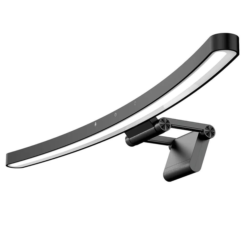 아이 케어 책상 램프 RGB LED 컴퓨터 PC 모니터 스크린 라이트 바, 무단 디밍 독서 USB 전원 걸이식 테이블 램프