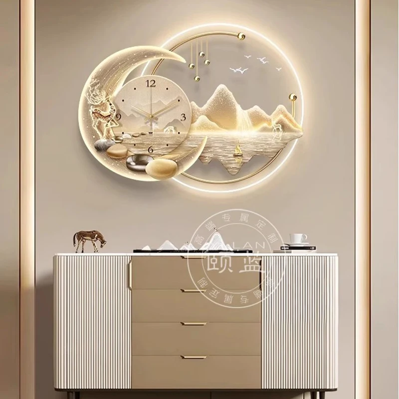 Led Digital Wall Clocks Luxury Large Restaurant Nordic Minimalist Silent Wall Watch Creative Horloge Murale Home Decoration