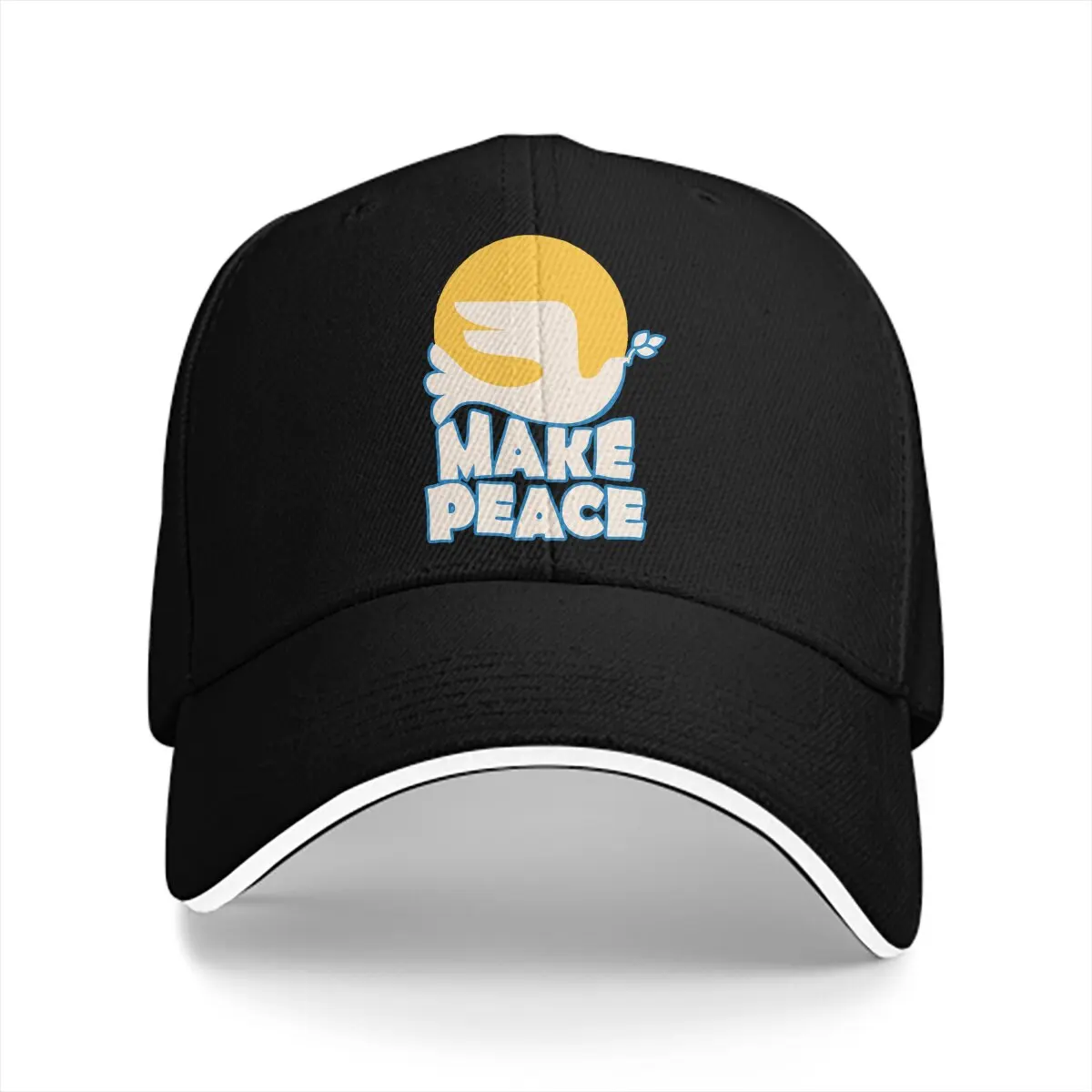 Typography Baseball Cap Men Hats Visor Protection Snapback Peace Dove Gifts Caps