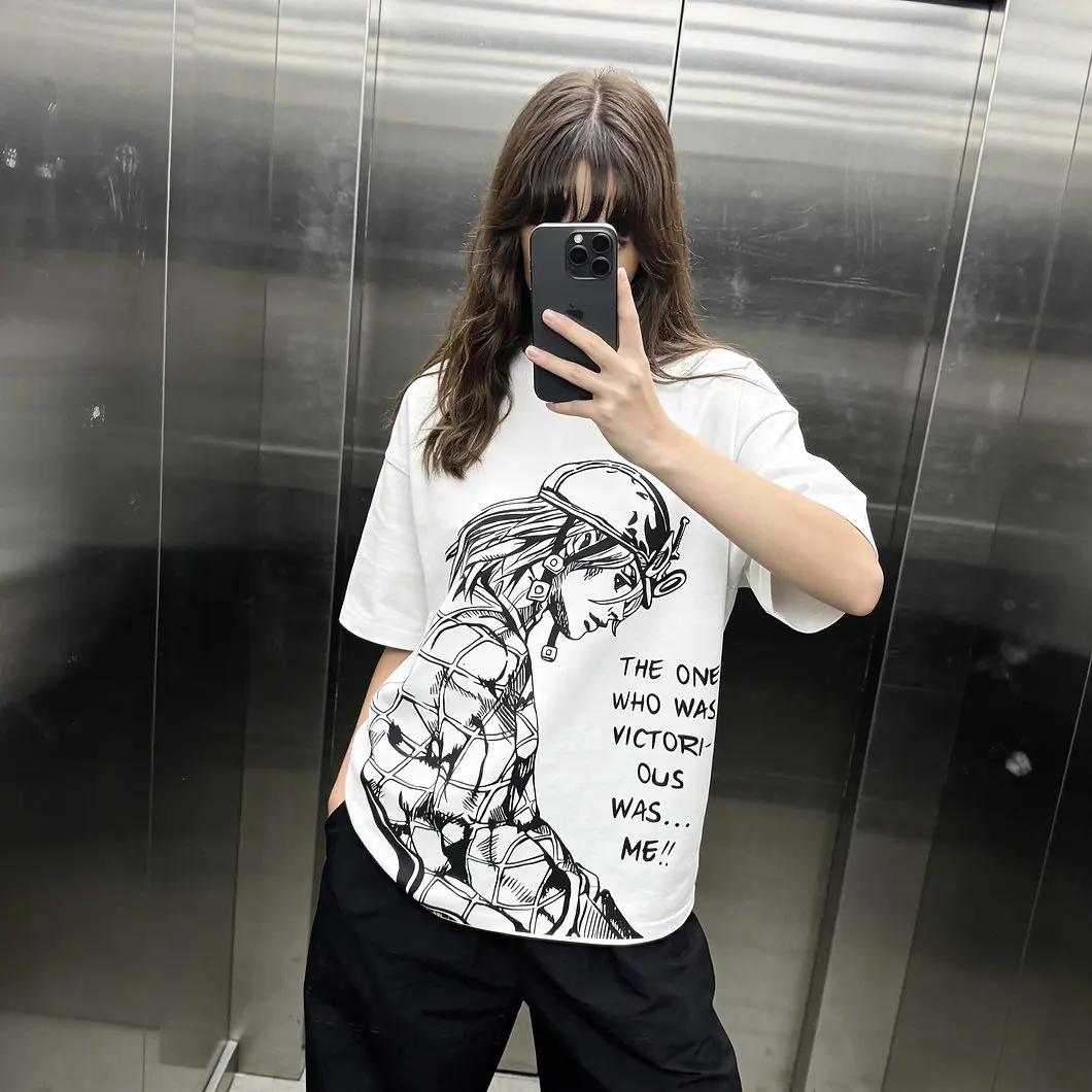 Jojo Bizarre Adventure Dio Dio T Shirts Anime Hip Hop Short Sleeve O Neck Cotton T Shirts Harajuku Top Sweatshirt Men Clothing