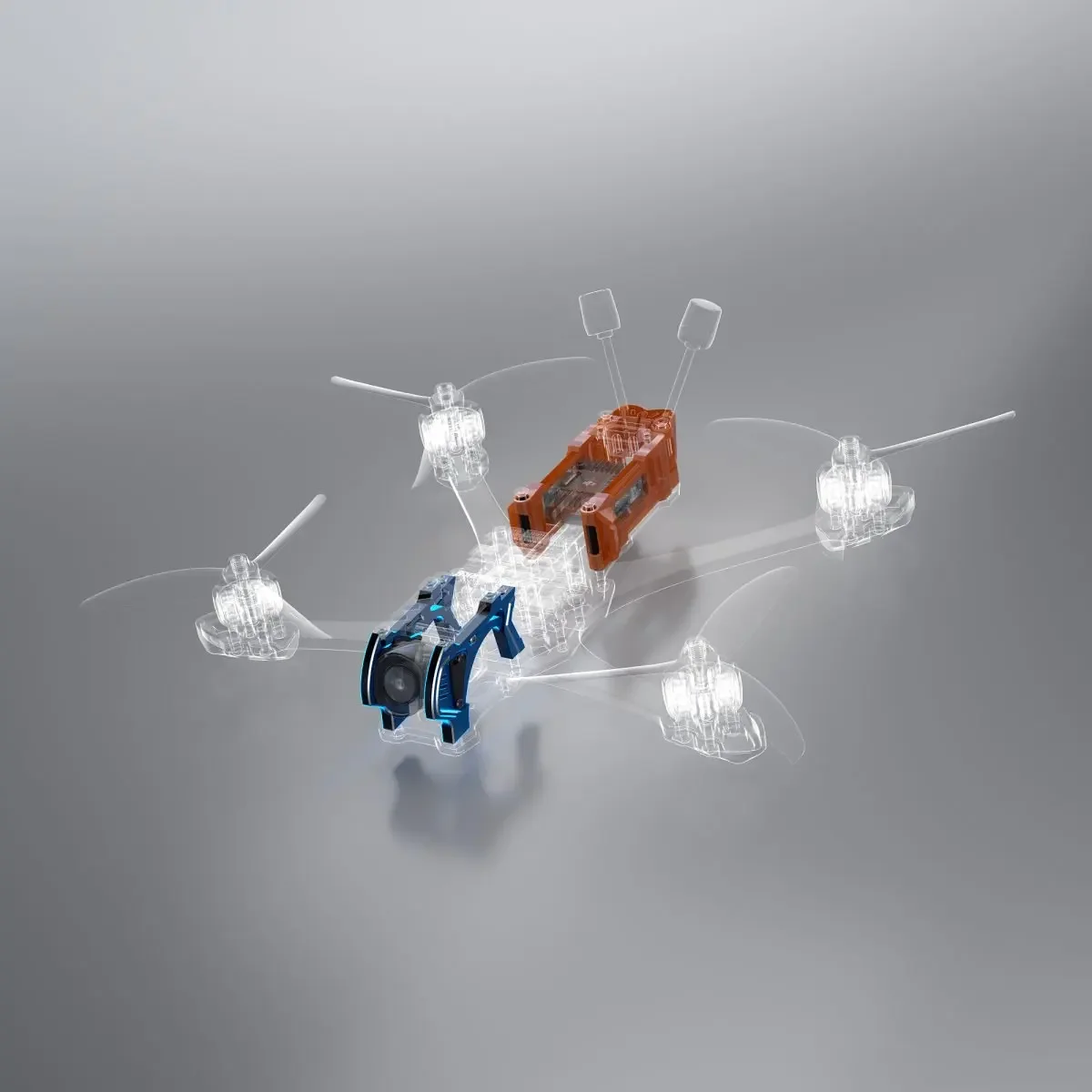 Geprc mark5 d/x quadro o4 pro kits de atualização peças quadro pacote atualização base quadcopter quadro fpv freestyle rc corrida drone mark5