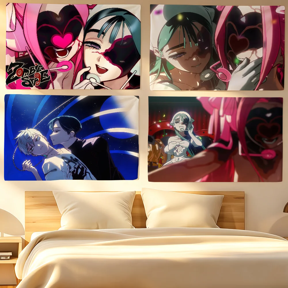 Anime A-Alien S-Stage Flag Tapestries For Classroom Dormitory Camping Picnic Party Cheering Home Indoor Outdoor Decor