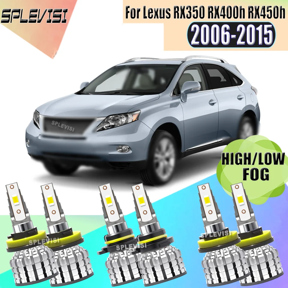 

High Quality Car Light LED Headlight Foglamp Long lifespan For Lexus RX350 RX400h RX450h 2006 2007 2008 2009 2010 2011 2012-2015