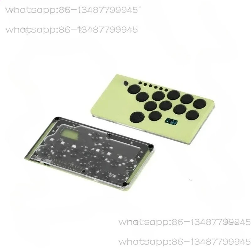 Aluminum Alloy Mini Portable Gaming Keyboard Street Fighter 6 King of Fighters Supports PS4 PS5 Switch