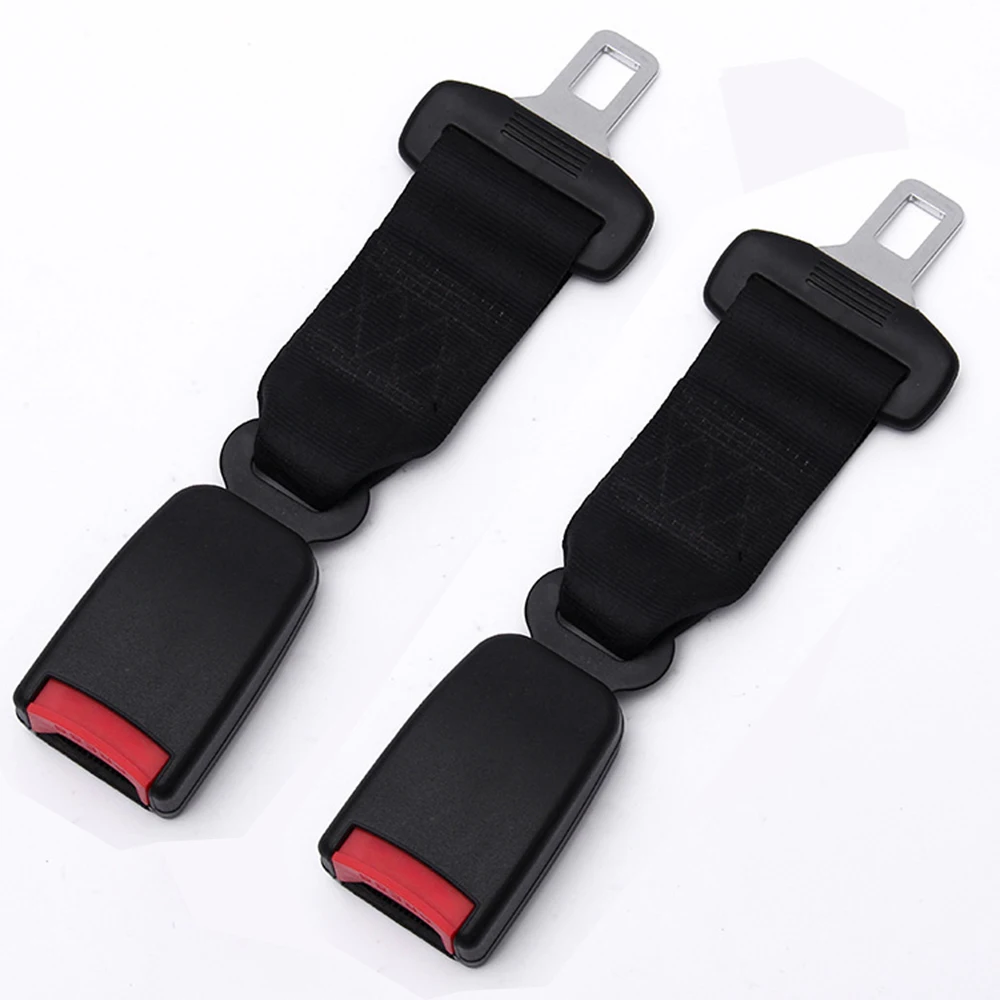 2Pcs 23CM Seat Belt Extension Plug Buckle Car Safety Belt Locking Tongue Seat Belt Insert Socket Extender Automotive Accessories