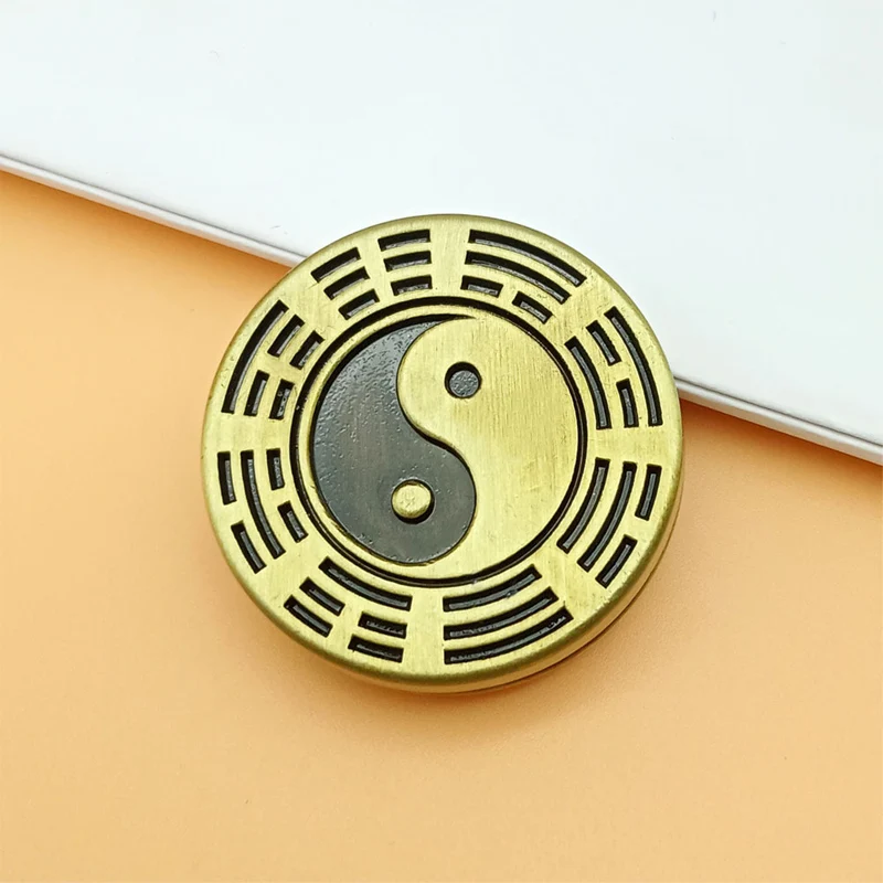 Tai Chi EDC Haptic Coin Fidget Slider Cicker Spinner Metalowe zabawki antystresowe dla dzieci Dorośli Fajne rzeczy Juguetes Antiestrés