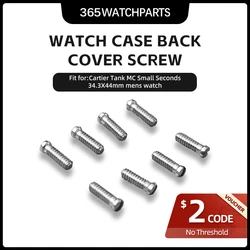 Mans' Watch Back Cover Screws for Cartier Tank MC Small Seconds 34.3*44mm Automatic Mechanical Watch