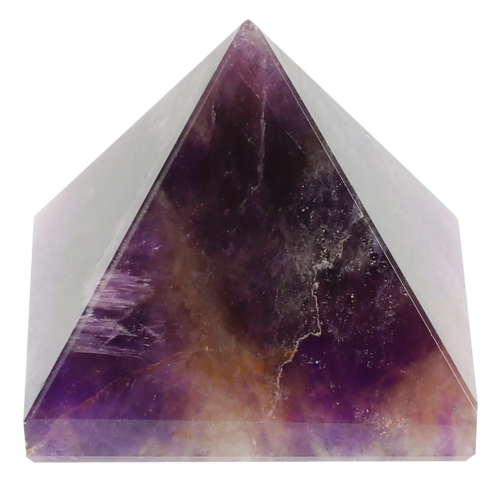 

Decorative Pyramid Decor Delicate Egyptian Crystal Natural Office Desk Blessing Health Safety