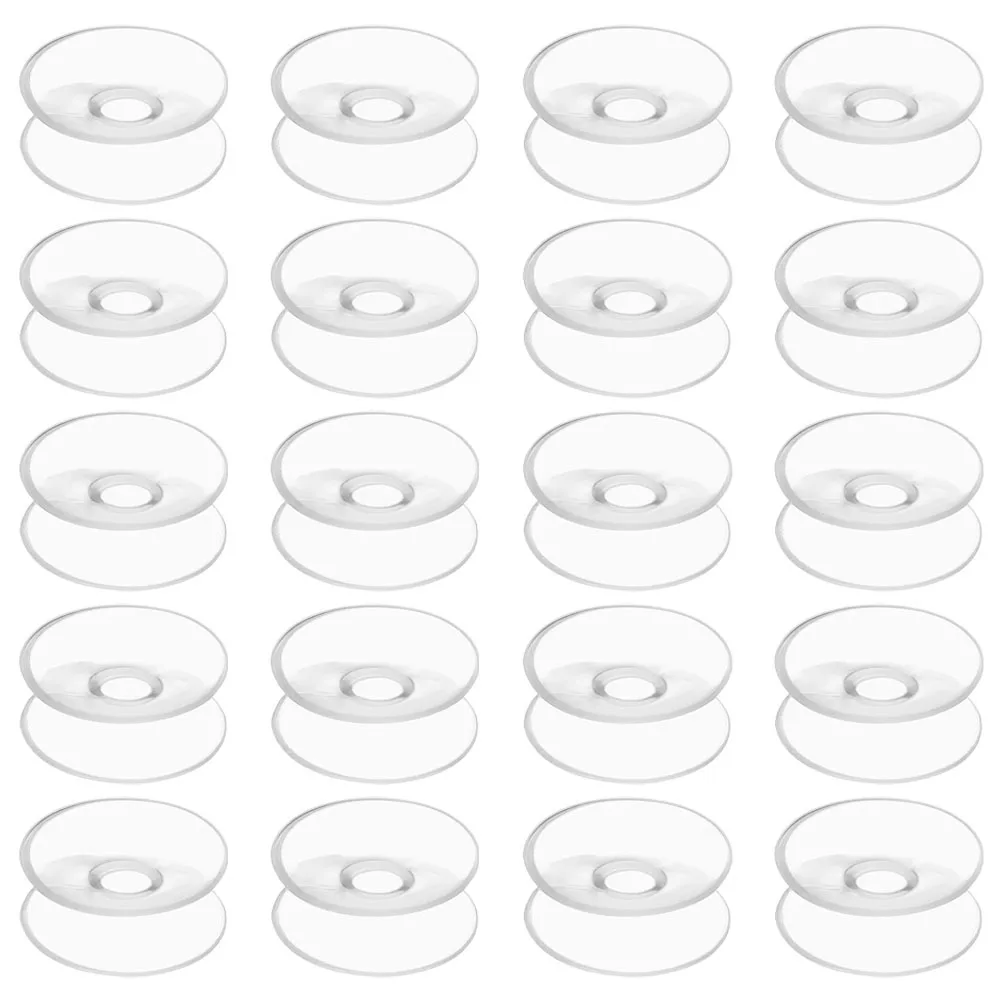 

20Pcs Strong Double Sided Suction Pads Clear 30mm Diameter for Glass Plastic Metal Tiles Mirrors Home Office Use