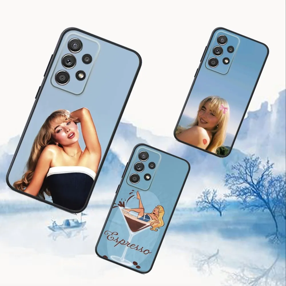 

Singer Sabrina C-Carpenter Phone Case For Samsung S25,S24,S21,S22,S23,S30,Ultra,S20,Plus,Fe,Lite,Note,10,9,5G Black Cover