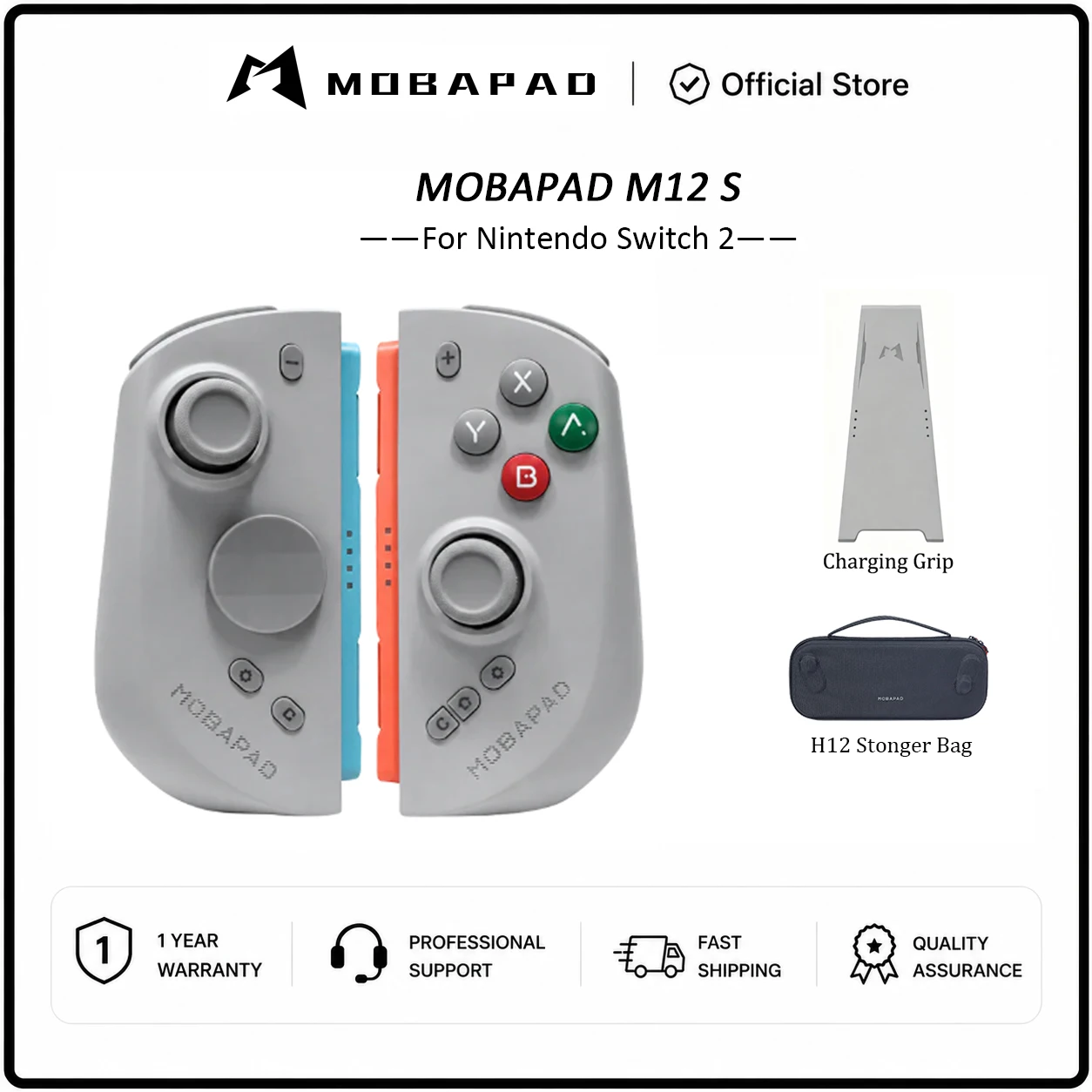MOBAPAD M12 HD / M12 S Wireless Joypad for Nintendo Switch 2 With TMR Joystick Mechanical Buttons Remap Macro Gamepad image 3