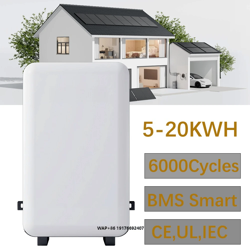 48V 51.2V Wall Mounted 15kWh Residential LiFePO4 Home Energy Storage Battery Lithium Ion Battery Pack RDP Energy Power Supply