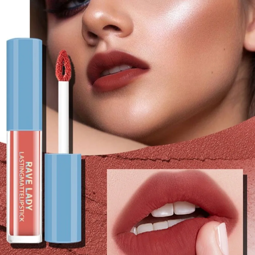 3 pezzi nuovo set di rossetti liquidi opachi impermeabili idratare rossetto rosso opaco antiaderente set di tinta labbra opaca a lunga durata trucco labbra