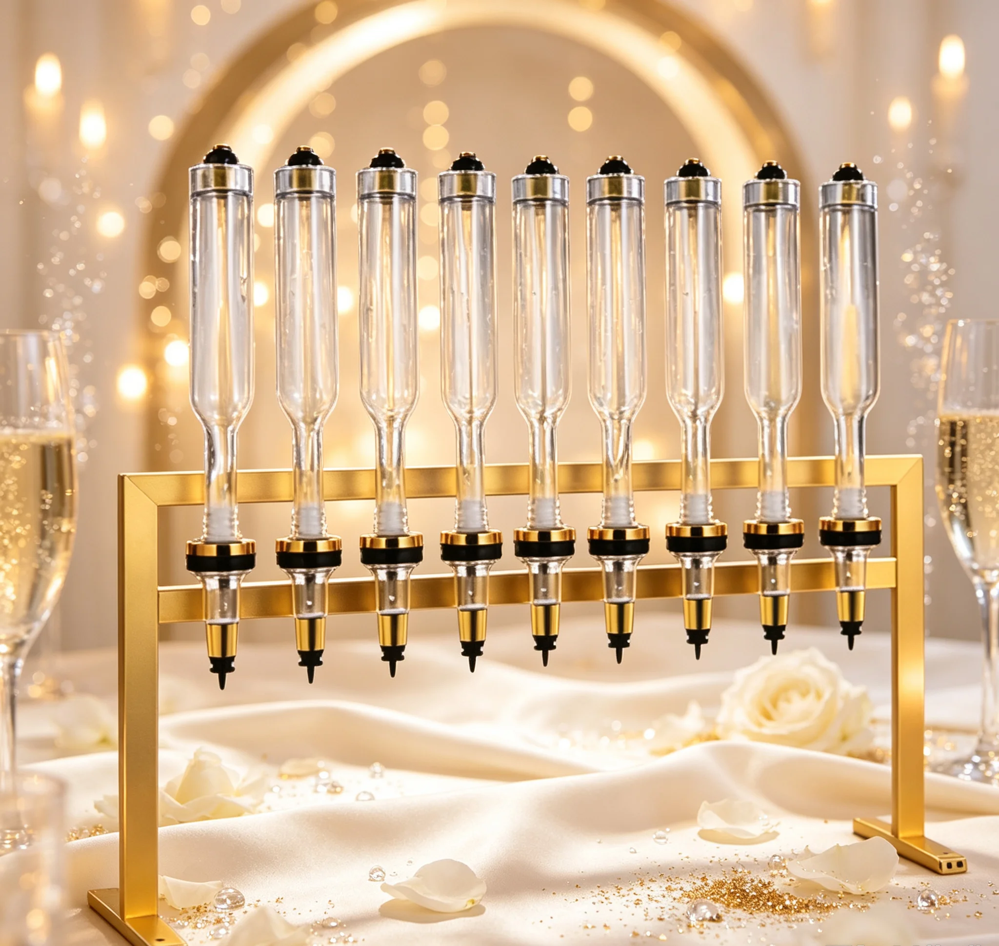 Gold 8 Bottle Perfume Dispense - Perfume Fragrance Holder recension och pris