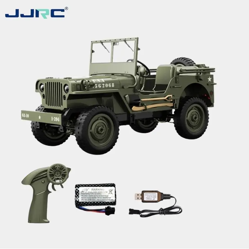 

JJRC C8815 Масштаб 1/10 RC Rock Crawler, 4WD Военный внедорожник Willys Jeep с дистанционным управлением 2,4G для взрослых и детей