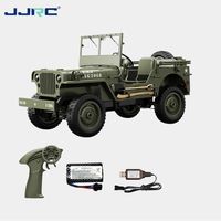 JJRC C8815 1/10 Scale RC Rock Crawler, 4WD Military Willys Jeep Off-Road Car with 2.4G Remote Control for Adults Kids