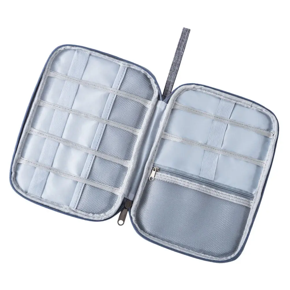 Waterproof Lightweight Travel Electronic Organizer Bag for Power Bank Earphones USB Cables Digital Accessories Storage Pouch