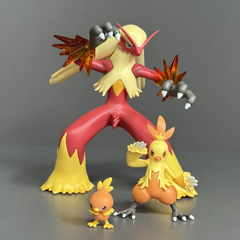 

Pokemon Fire Chis Evolution Anime Game Small Collectible Figures Static Model Toy for Adult Fans Surroundings Accessories