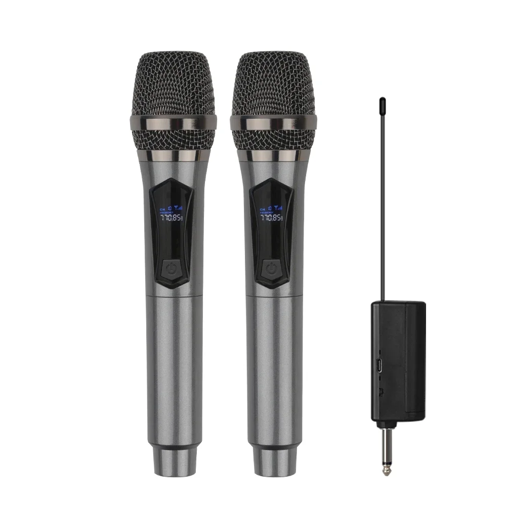 

Universal moving-coil microphone V-segment family KTV singing outdoor audio conference performance universal charging Mike!