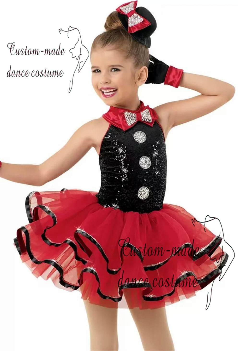 

Girls Sequins Dance Dress Ballerina Costumes Kids Ballet Tutus