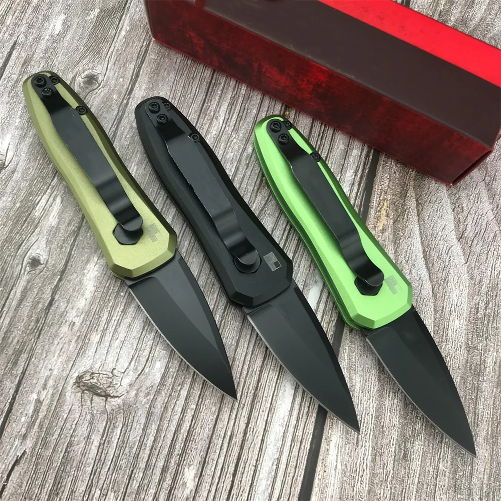 Folding Knife 7500 8Cr18Mov Plain Edge Blade Aluminium Alloy Handle Multipurpose Outdoor Folding Knives EDC Survival Tool