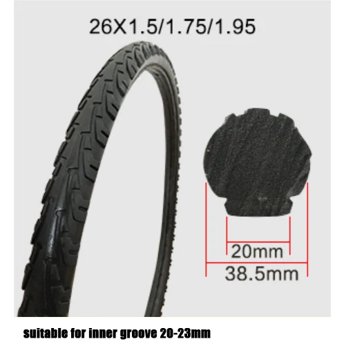 Bicycle Solid Tyre 26 Suitable for 26*1.95 26*2.125 26*1.50 Tire Fixed Inflation Solid Tyre Bicycle Gear Solid for Mountain Bike