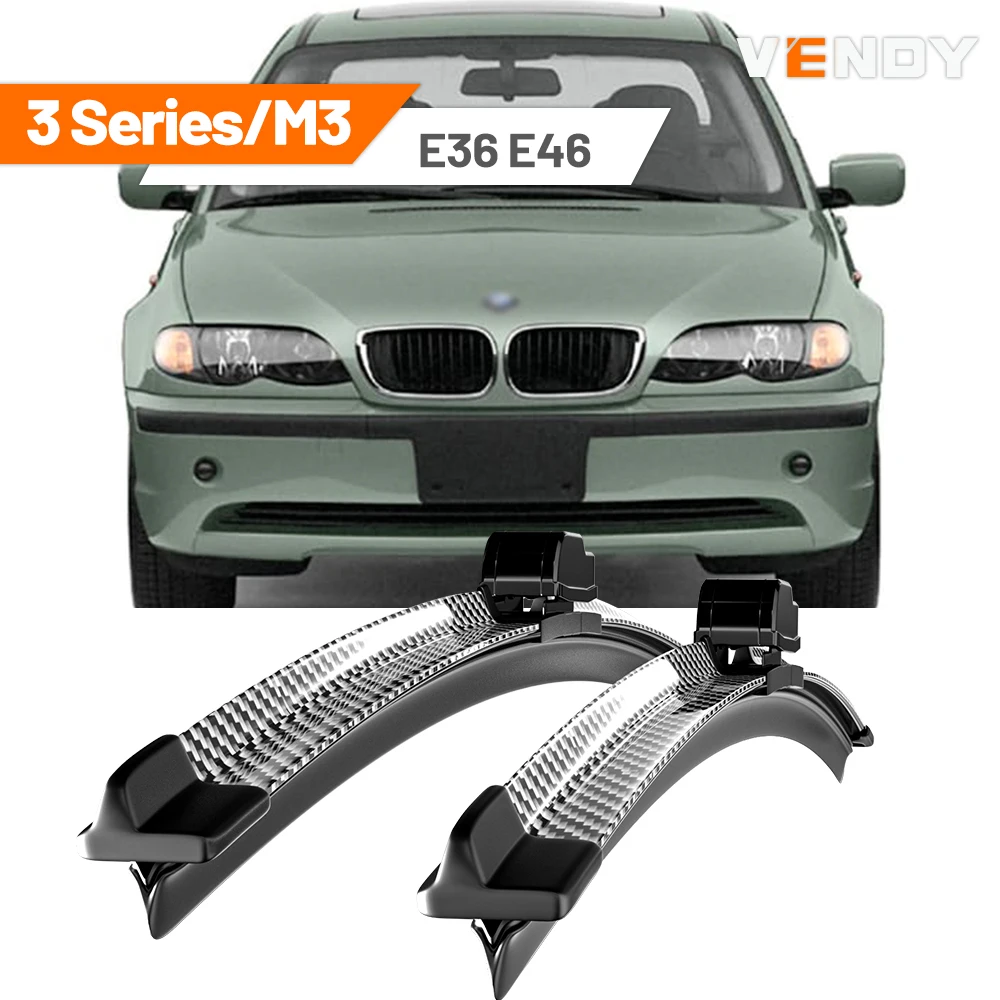 Für BMW 3er M3 E36 E46 1991–2006 1997 1998 1999 2000 2001 2003 2005 2 Stück Frontscheibenwischerblätter Scheibenwischer