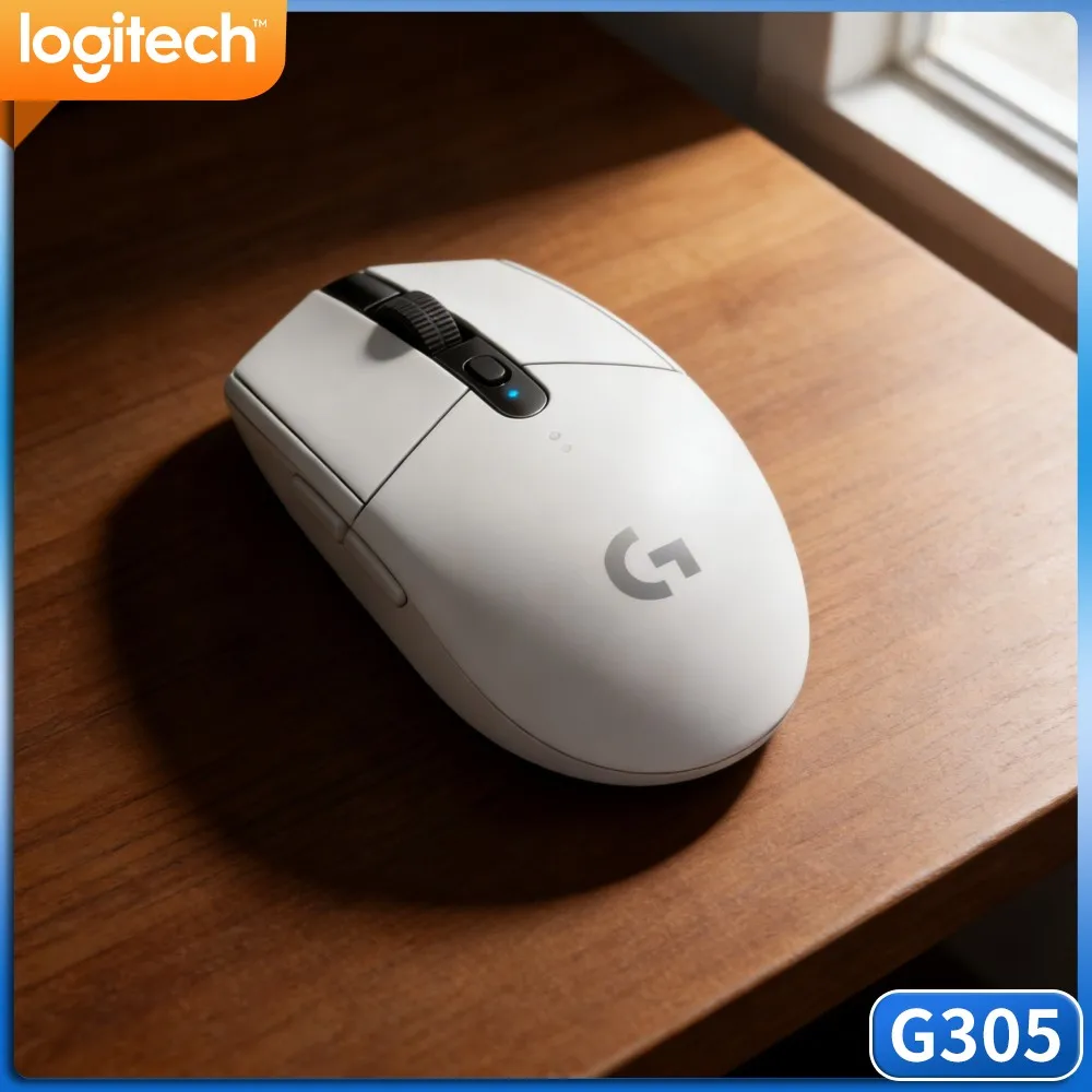 Logitech G305 LIGHTSPEED Wireless Gaming Mouse HERO 12000 DPI 6 Programmable Buttons 250H Battery Compatible With PC And Mac
