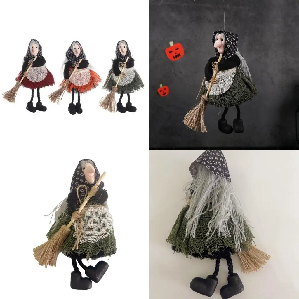 

G6KF Bewitching Witch Hanging Pendant Ornament for Restaurant Festives Indoor Outdoor Decorate Props Halloween Accessory