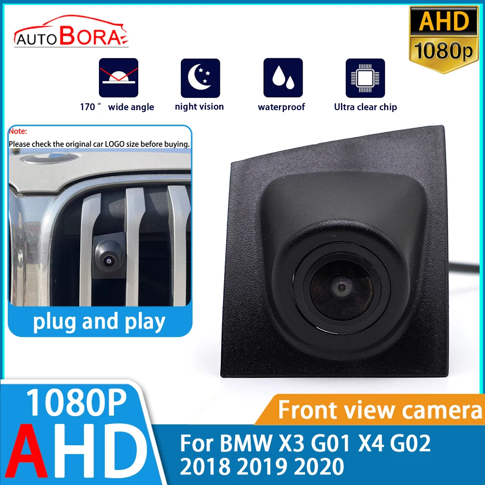 

AutoBora AHD 1080P Ultra Clear Night Vision LOGO Parking Front View Camera For BMW X3 G01 X4 G02 2018 2019 2020