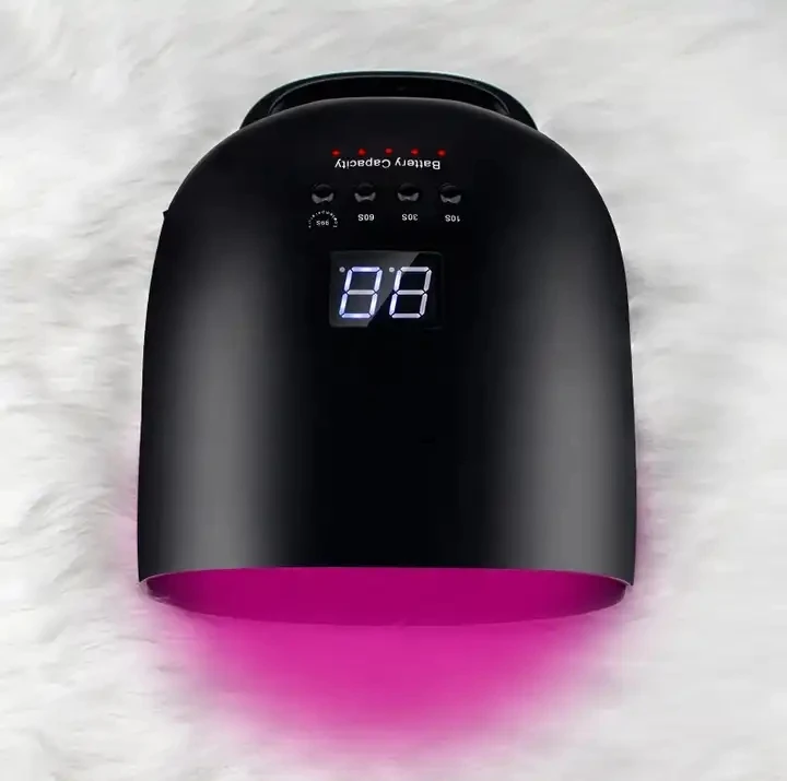 Oplaadbare Cordless Nail Uv Led Lamp Nail Lamp 86W Draadloze Gel Nagellak Droger Rood Licht Manicure Licht Met Handvat