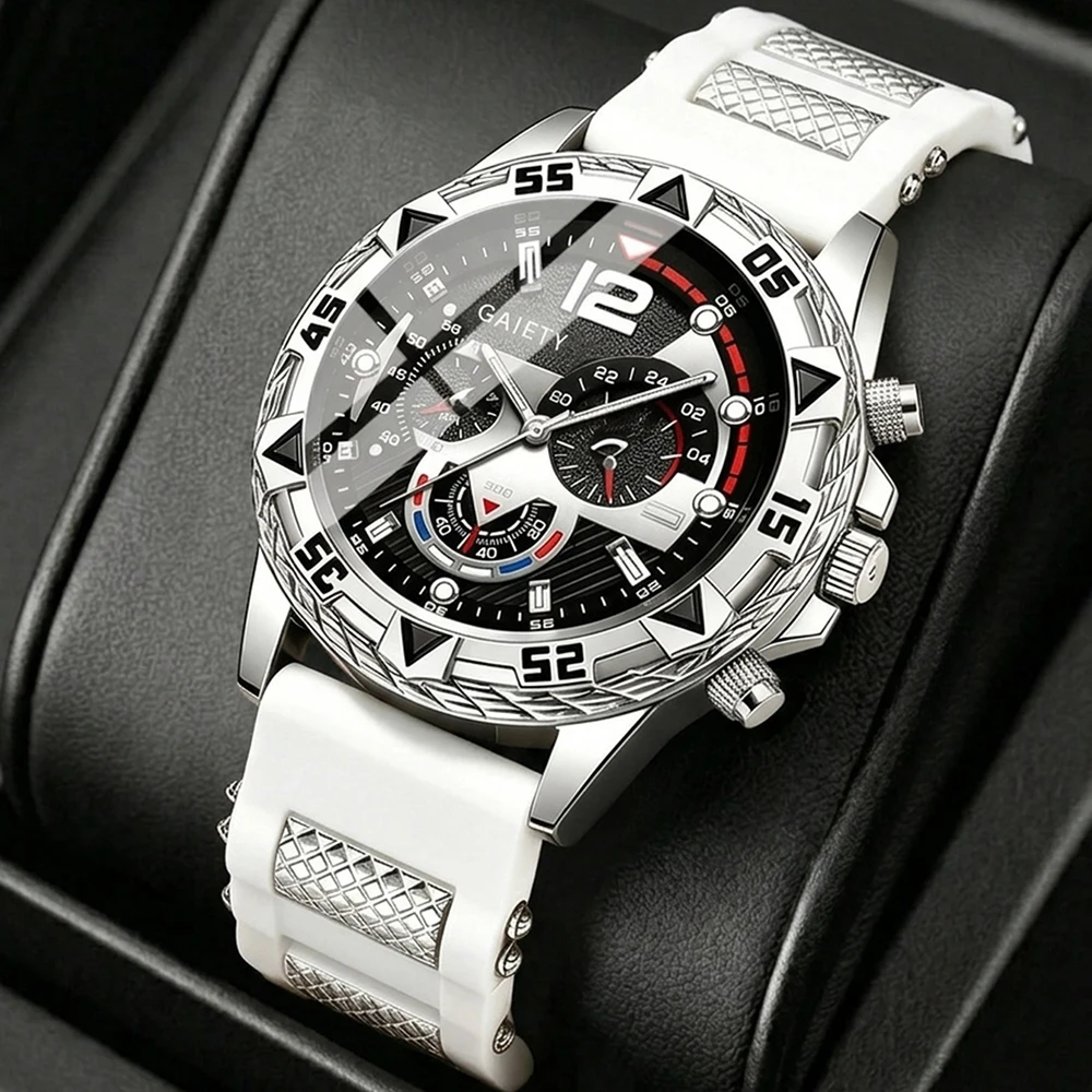 1Pcs Men's Wristwatch Silver Fashion Business Elegant Classic Retro Y2K Party Gathering Daily Wear Birthday Holiday Gift Travel Vacation Music Festival Perfect Gift Present