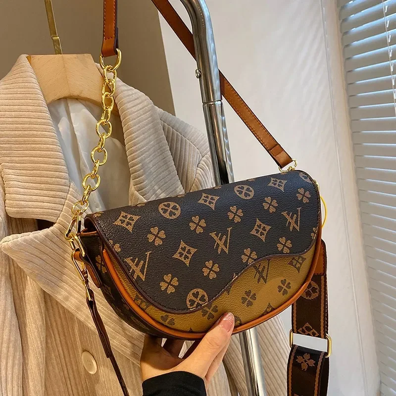 

Новое поступление 2025! Регулируемая женская седельная сумка с ремешком - роскошная - с принтом, элегантный дизайн, идеально подходит для любого случая