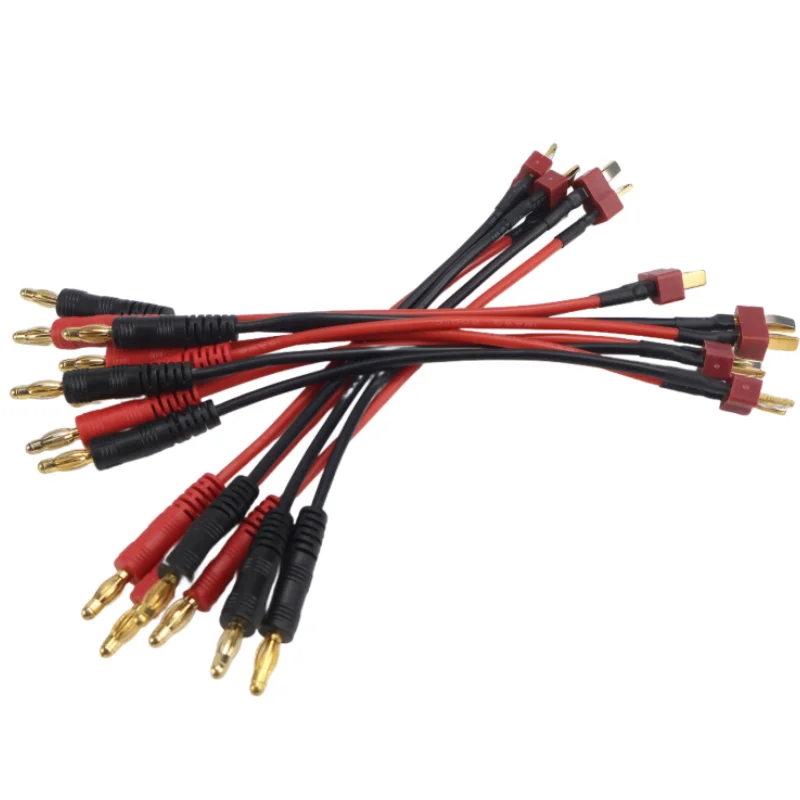 XT30 XT60 XT90 T التوصيل تهمة الرصاص إلى 4.0 مللي متر قابس الموز كابل شحن سلك السيليكون 14AWG لبطارية ليبو