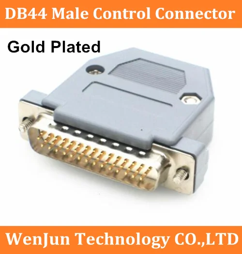 DB44 Welding Head Male / Female Socket Plastic Shell Kit 3 Rows 44 Pin Connector DB44P 44pin Adapter gold plated