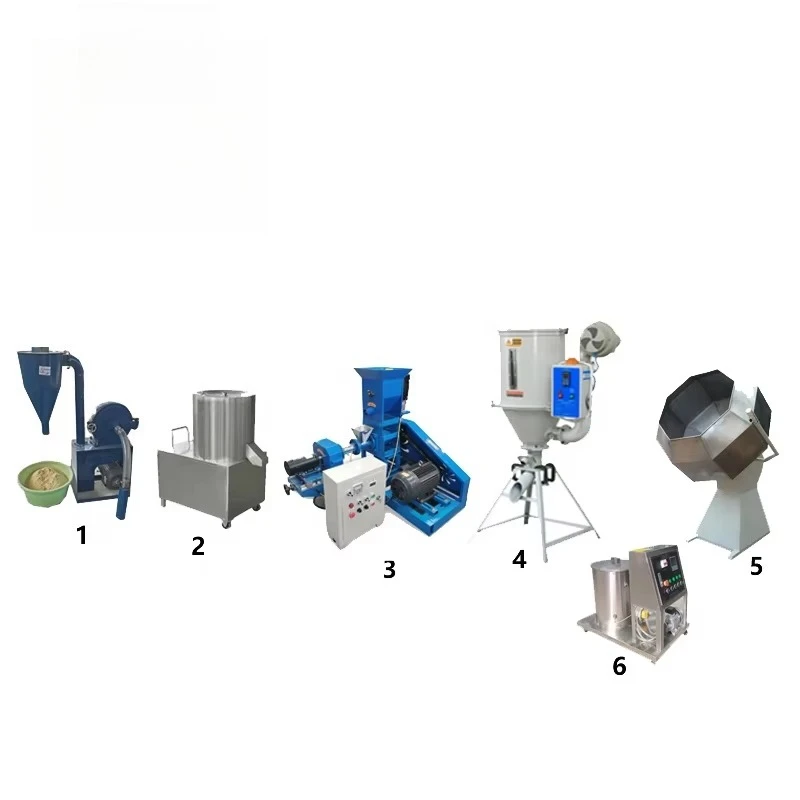 China Single Screw Extruder Floating Fish Feed Mill Machine