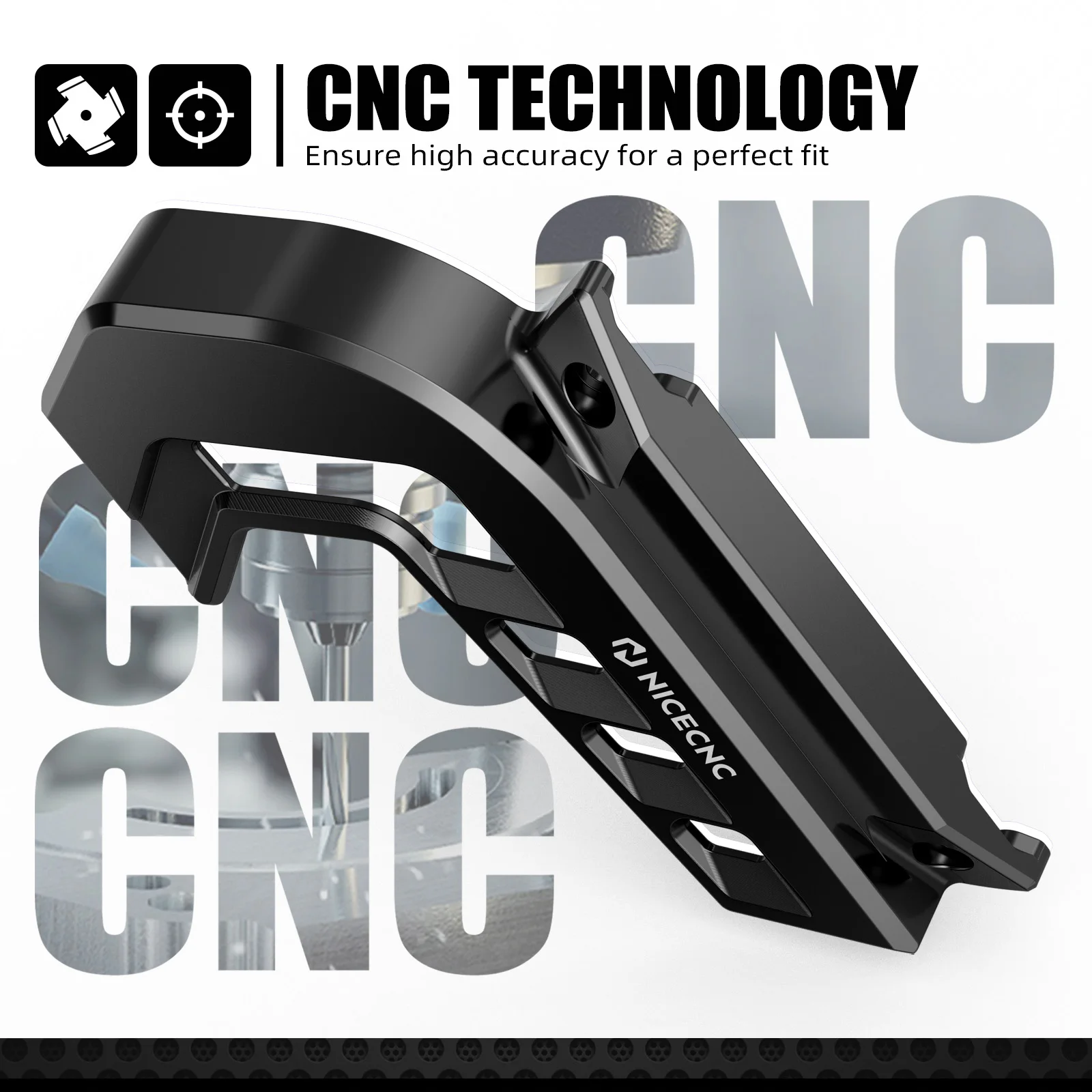NICECNC Für Stark Varg EX Stark Varg MX 2024 2026 Elektro-Dirtbike Linke Rechte Große Motorabdeckung & Kettenradabdeckung Kettenschutz – Detail 15