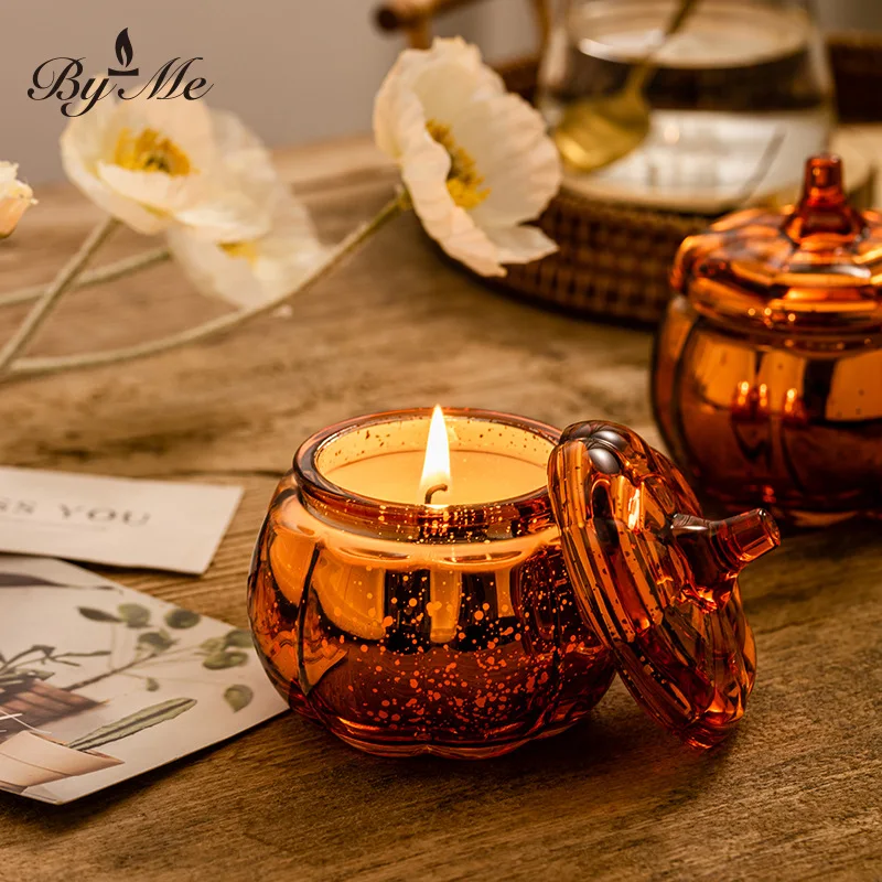 Halloween Scented Candles Souvenir Starry Sky Pumpkin Cup Ornament Gift Set